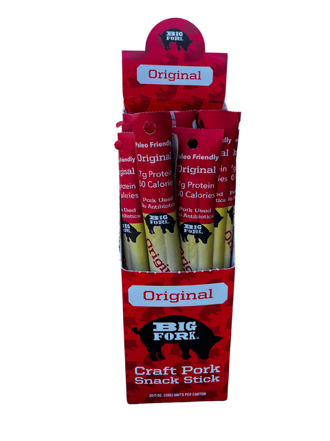 Craft Pork Snack Sticks One Case 20 Sticks Big Fork Brands