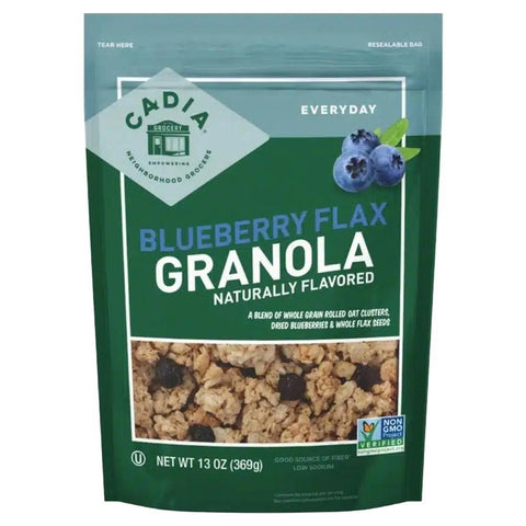 Blueberry Flax Crunchy Clusters Granola CADIA 13OZ