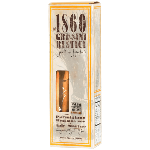 Grissini Rustici con Parmigiano Reggiano e Sale Marino Breadsticks Casa Vecchio Mulino