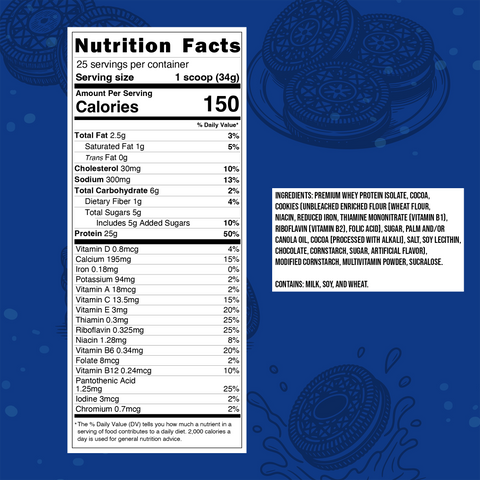 Protein Powder 25 Servings Supplement Orion Supplements