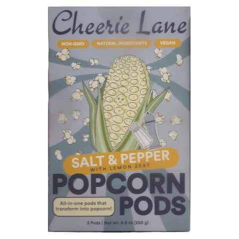 Salt & Pepper Popcorn Pods 3CT Cheerie Lane