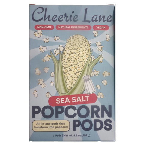 Sea Salt Popcorn Pods 3CT Cheerie Lane