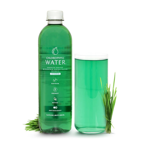 Chlorophyll Water Purified Mountain Spring Water Case of 6 Chlorophyll Water