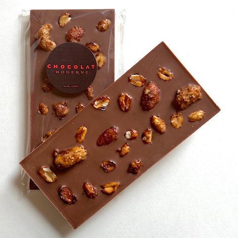 Chocolat Moderne NYC Street Nuts Bar 35% 3.5OZ