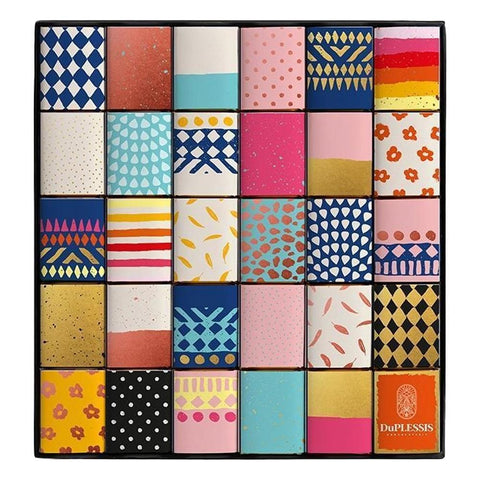 Dark Chocolate 72% cocoa Pretty Motifs Chocolate Box 30CT Chocolaterie DuPLESSIS