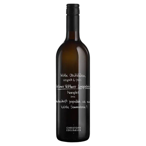 Gruner Veltliner Light Greenish Yellow Wine Bottle 750ML Christoph Edelbauer