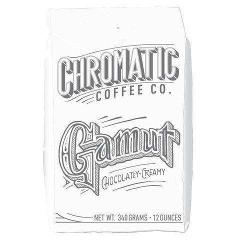 Medium Roast Espresso Coffee Beans Gamut 12OZ Chromatic Coffee
