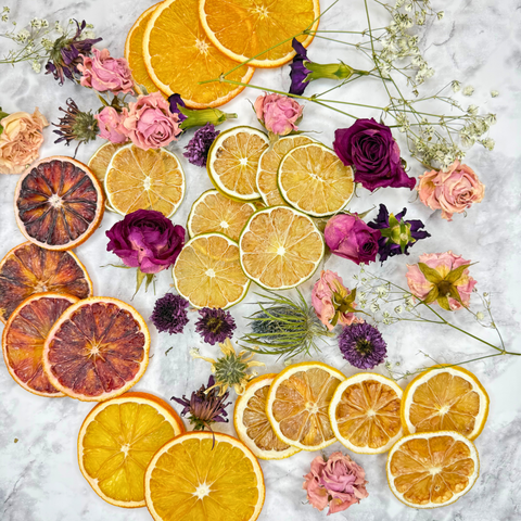 Dehydrated Citrus Mix Hand-Selected Dried Lemon Lime Orange Blood Orange