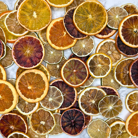 Dehydrated Citrus Mix Hand-Selected Dried Lemon Lime Orange Blood Orange