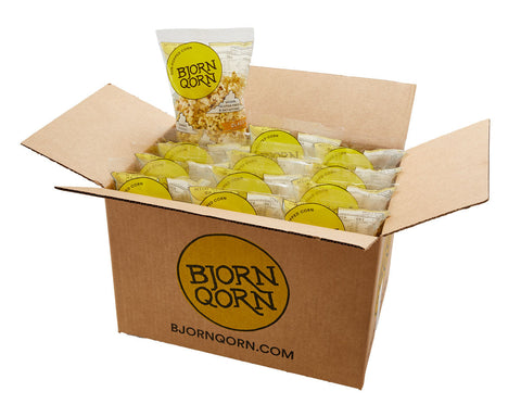 Bjorn Qorn Classic Nutritious Popcorn 12-Pack 3oz Bags