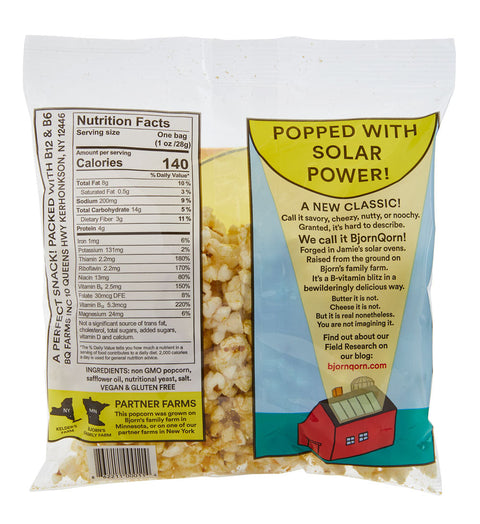 Bjorn Qorn Mix Popcorn Bags 15-Pack Snack Popcorn Case Bjorn Qorn