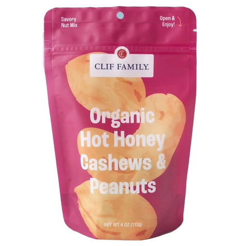 Organic Hot Honey Cashews & Peanuts Snack Clif Family Winery & Farm