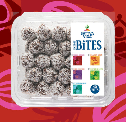 Sattva Vida Cocoa Craze Energy Bites Box 40 Bites Total