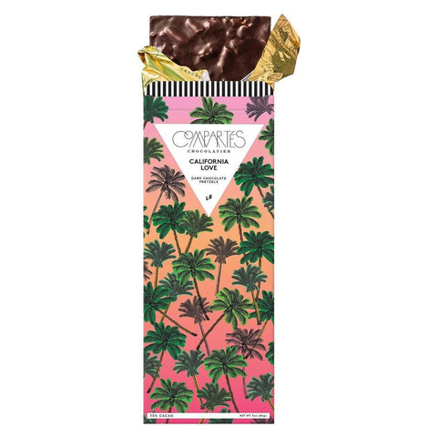 California Love Dark Chocolate 73% with Pretzels 3OZ Compartes