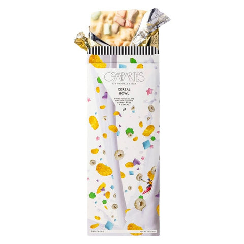 White Chocolate Cereal Bowl Handmade Gourmet Chocolate Compartes