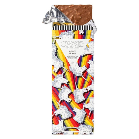 Milk Chocolate w Caramelized Waffle Cone Gourmet Chocolate Compartes