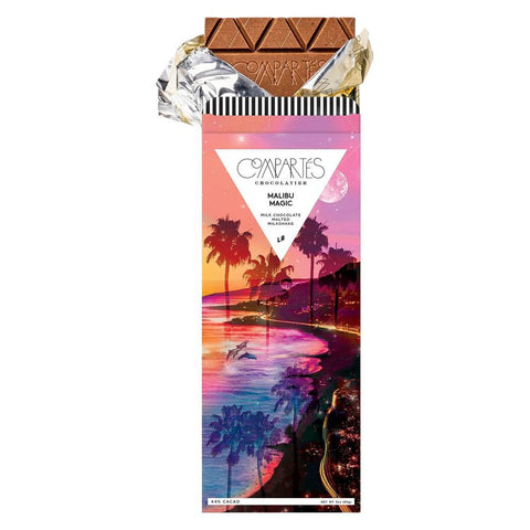 Malibu Magic Milk Chocolate Malted Milkshake Candy Compartes
