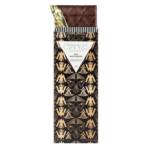 Old Hollywood Dark Chocolate with Smoked Sea Salt 3OZ 75% Compartes