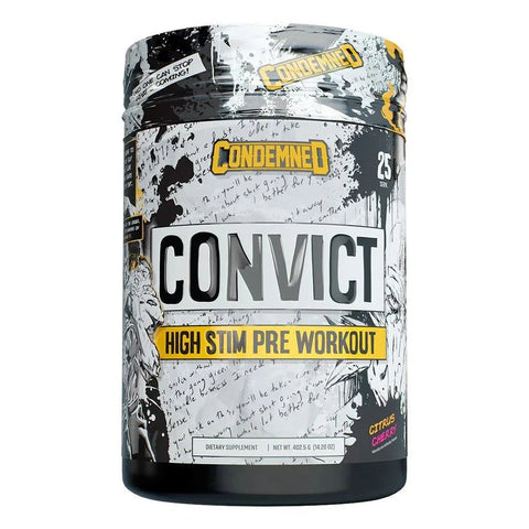 Convict High Stim Pre-Workout Supplement Condemned Labz