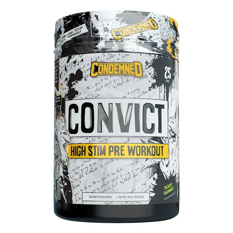 Convict High Stim Pre-Workout Supplement Condemned Labz