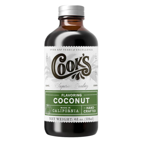 Natural Coconut Extract 4OZ Flavoring Cook's