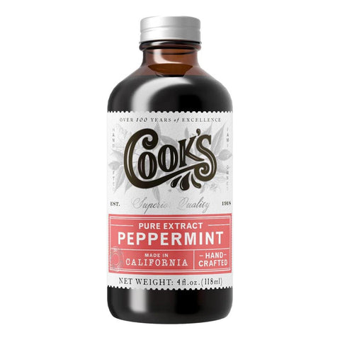 Pure Peppermint Extract Bold Bright Minty Flavor 4OZ Cook's