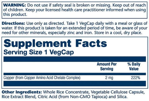 Copper 2mg