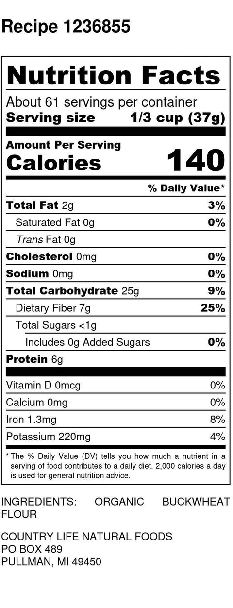 Buckwheat Flour, Organic