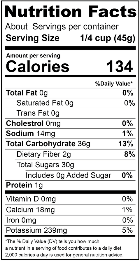 Fruit Medley, Natural