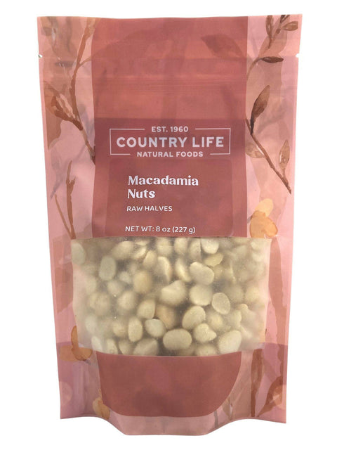 Macadamia Nut Halves Raw Macadamia Nuts 8 oz and 2 lb Sizes CLNF