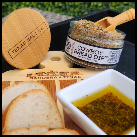 Cowboy Bread Dip® Smoked Spice Blend Bread Dip Texas Salt Co
