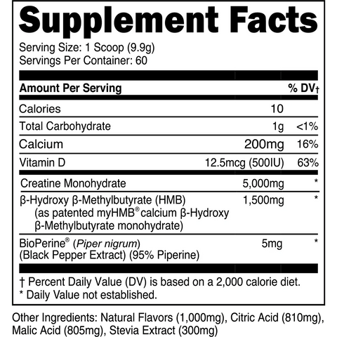 Transparent labs Creatine HMB 60 Servings