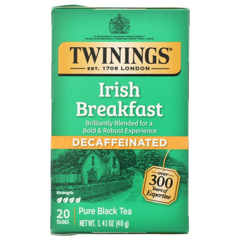 Irish Breakfast Decaf Tea Strong Blend 20 Bags Twining Tea