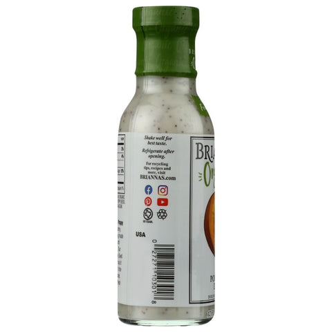 Organic Rich Poppy Seed Dressing 10 oz Briannas
