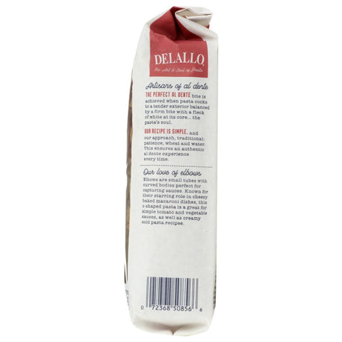 Whole Wheat Elbow Macaroni 16 oz Pasta DeLallo