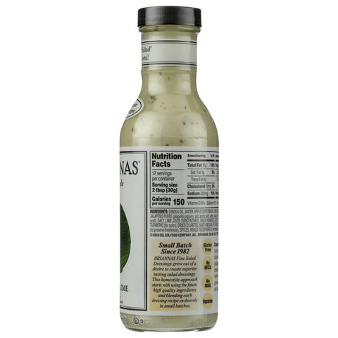 Creamy Cilantro Lime Dressing 12 oz BRIANNAS