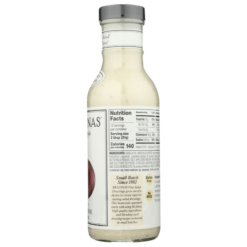 Creamy Blue Cheese Dressing 12 oz Salad Dressing BRIANNAS