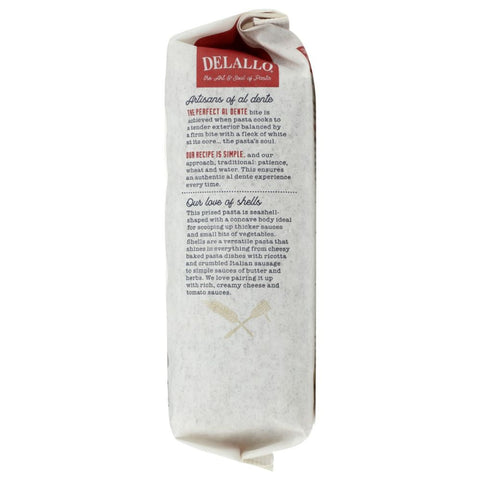 Organic Whole Wheat Pasta Shells 16 oz DELALLO