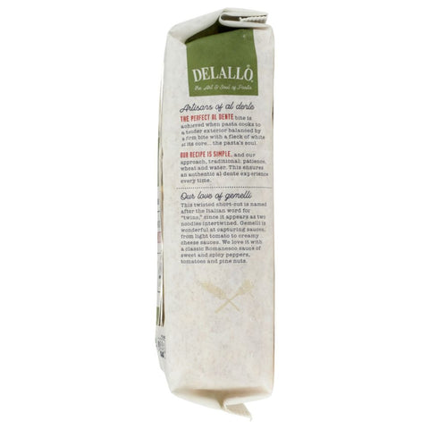 Organic Gemelli Noodles 16 oz Pasta DELALLO