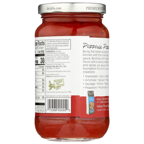 Pizzeria Pizza Sauce 14 oz Sauce DELALLO