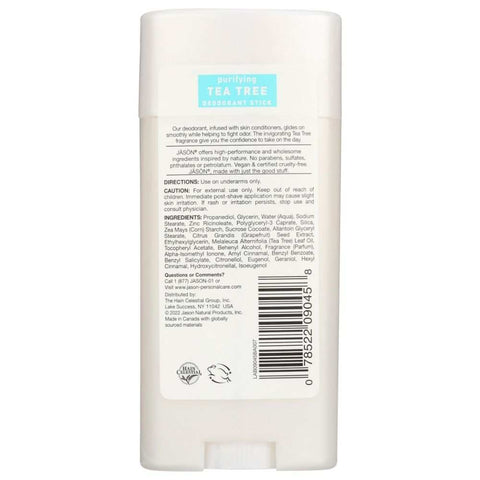 Purifying Tea Tree Deodorant Stick 2.5 oz JASON
