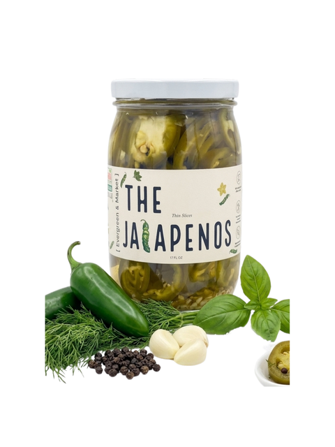 Spicy Fresh Pickled Jalapeños 17 oz Glass Jar