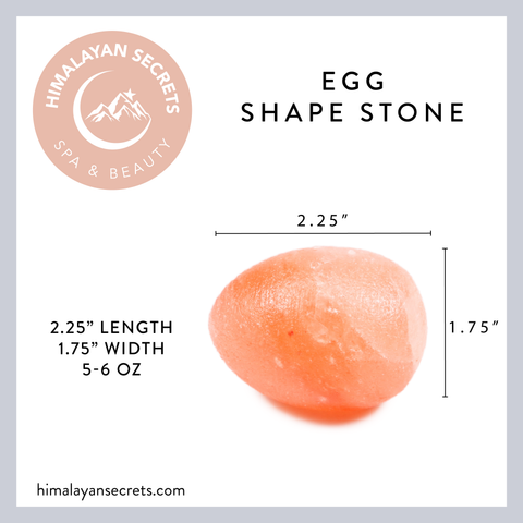 Himalayan Salt Egg Shape Massage Stone Texas Salt Co