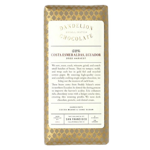 Dandelion Chocolate Costa Esmeraldas 85% Single-Origin Chocolate