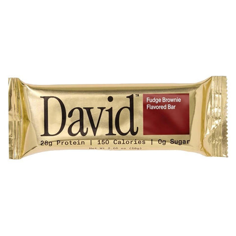 Fudge Brownie Protein Bar 58G David Protein