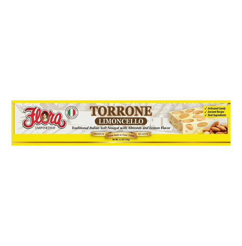 Limoncello Soft Nougat Torrone 5.53 oz Flora