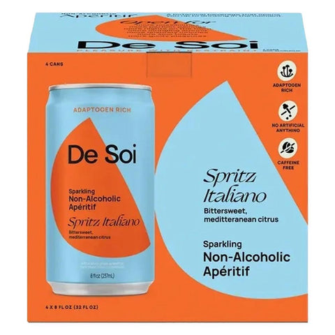 Sparkling Non-Alcoholic Aperitif Spritz Italiano 4PK De Soi