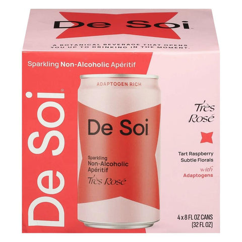 Sparkling Non-Alcoholic Aperitif Tres Rose 4PK De Soi