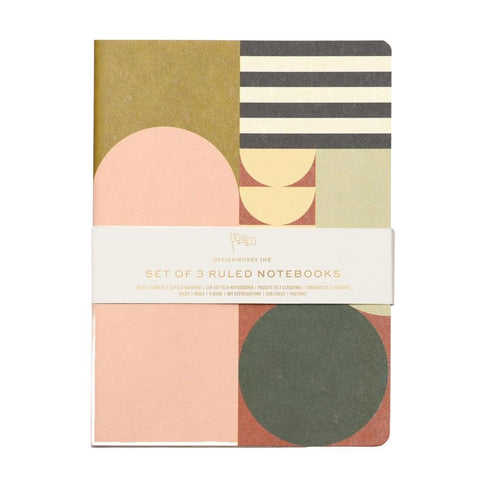 Flex Notebooks Mod Geo with Saddle Stitch Spine DesignWorks Ink