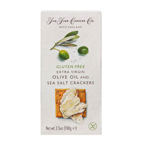 Gluten-Free EVOO & Sea Salt Crackers Hexagon-Shaped Munchables The Fine Cheese Co.